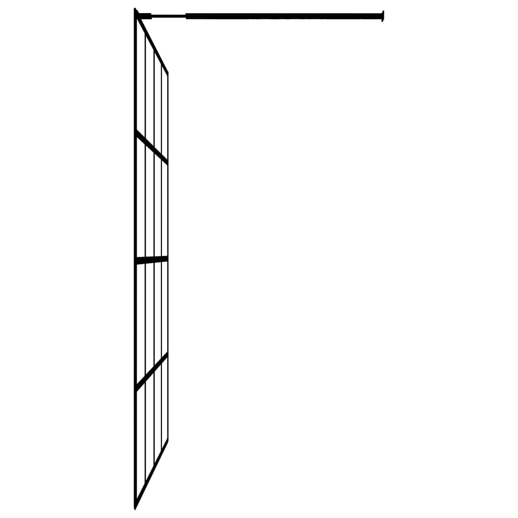 145674 vidaXL Walk-in Shower Screen Clear Tempered Glass 80x195 cm