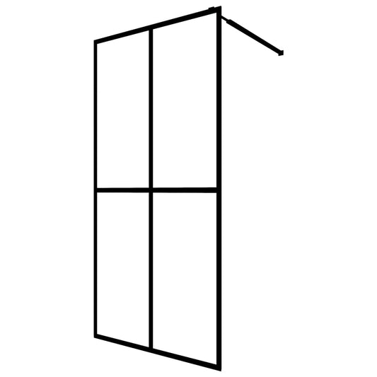 Walk-in Shower Screen Frosted Tempered Glass 118x190 cm Walk-in Shower Screen Frosted Tempered Glass 118x190 cm