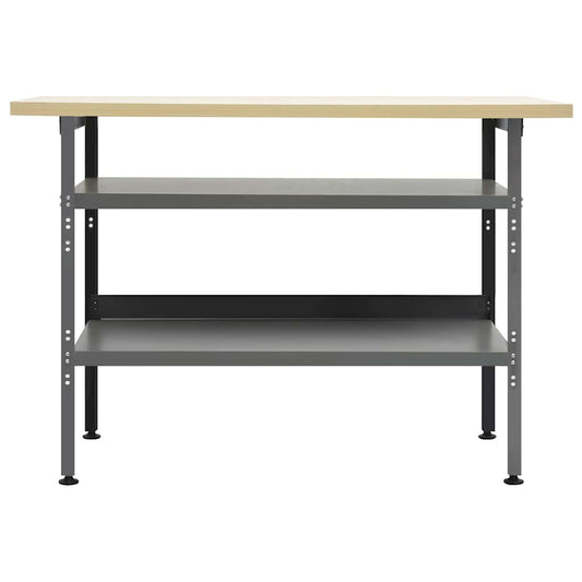 145344 vidaXL Workbench Grey 120x60x85 cm Steel 145344 vidaXL Workbench Grey 120x60x85 cm Steel