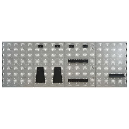 Wall-mounted Peg Boards 4 pcs 40x58 cm Steel Wall-mounted Peg Boards 4 pcs 40x58 cm Steel