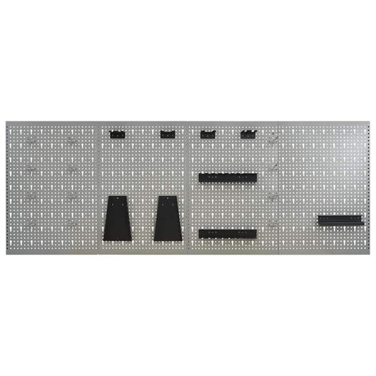 145352 vidaXL Wall-mounted Peg Boards 4 pcs 40x58 cm Steel 145352 vidaXL Wall-mounted Peg Boards 4 pcs 40x58 cm Steel