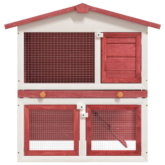 Rabbit Hutch | Red and white Rabbit Hutch | Red and white