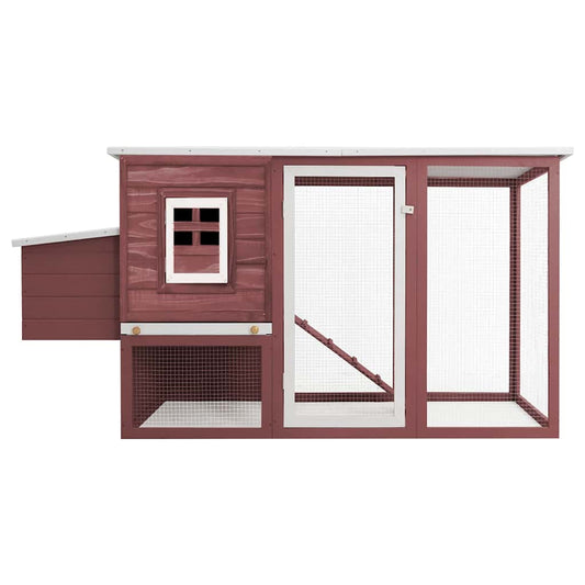 170847 vidaXL Outdoor Chicken Cage Hen House with 1 Egg Cage Brown Wood 170847 vidaXL Outdoor Chicken Cage Hen House with 1 Egg Cage Brown Wood