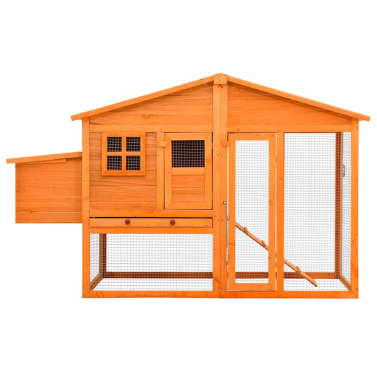 170864 vidaXL Chicken Coop with Nest Box Solid Fir Wood 170864 vidaXL Chicken Coop with Nest Box Solid Fir Wood