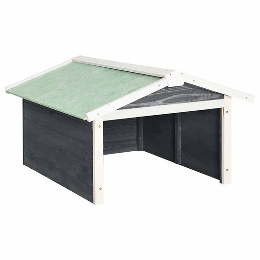 170879 vidaXL Robotic Lawn Mower Garage 72x87x50 cm Grey and White Firwood 170879 vidaXL Robotic Lawn Mower Garage 72x87x50 cm Grey and White Firwood