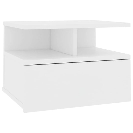 Floating Nightstand | White | Engineered wood | Compact Floating Nightstand | White | Engineered wood | Compact
