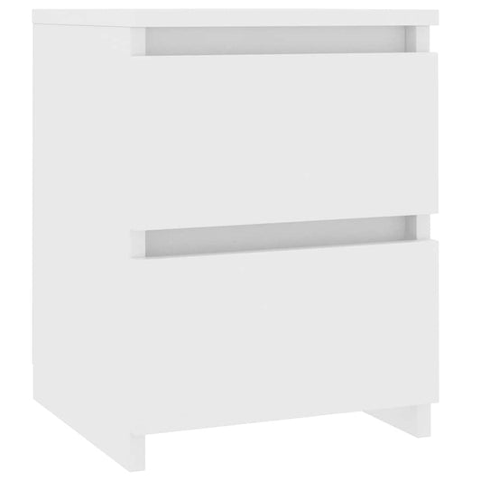 800513 vidaXL Bedside Cabinet White 30x30x40 cm Engineered Wood 800513 vidaXL Bedside Cabinet White 30x30x40 cm Engineered Wood