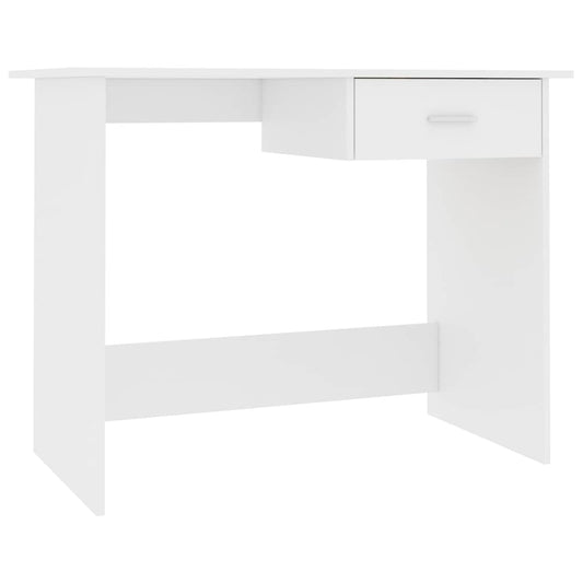 Desk White 100x50x76 cm Engineered Wood Desk White 100x50x76 cm Engineered Wood