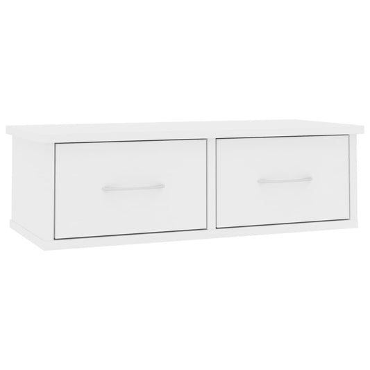 800585 vidaXL Wall-mounted Drawer Shelf White 60x26x18,5 cm Engineered Wood 800585 vidaXL Wall-mounted Drawer Shelf White 60x26x18,5 cm Engineered Wood