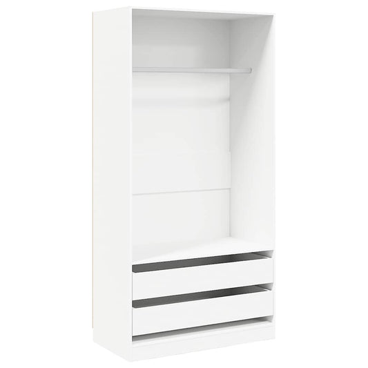 800603 vidaXL Wardrobe White 100x50x200 cm Engineered Wood 800603 vidaXL Wardrobe White 100x50x200 cm Engineered Wood