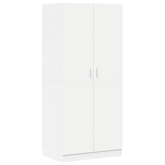Wardrobe | White | Engineered Wood | Compact | Wardrobe | Rectangular Wardrobe | White | Engineered Wood | Compact | Wardrobe | Rectangular