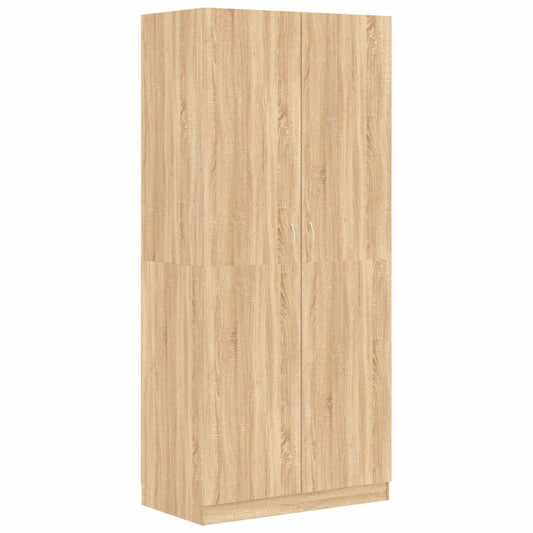 Wardrobe Sonoma Oak 90x52x200 cm Engineered Wood Wardrobe Sonoma Oak 90x52x200 cm Engineered Wood