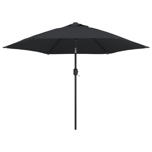 Garden Parasol | Black | Polyester fabric, Steel pole and ribs | Medium Garden Parasol | Black | Polyester fabric, Steel pole and ribs | Medium