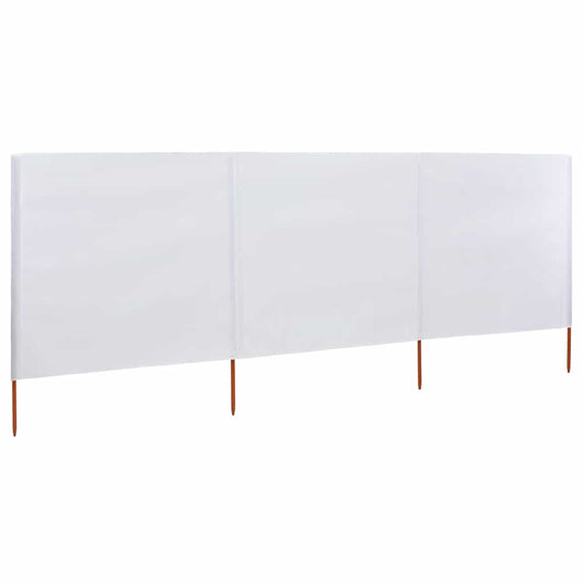 Wind Screen | Sand White | Non-woven fabric | 400 x 160 cm | Collapsible Wind Screen | Sand White | Non-woven fabric | 400 x 160 cm | Collapsible