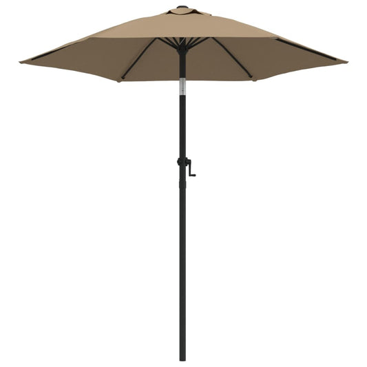 Garden Parasol Taupe 200x224 cm Aluminium Garden Parasol Taupe 200x224 cm Aluminium