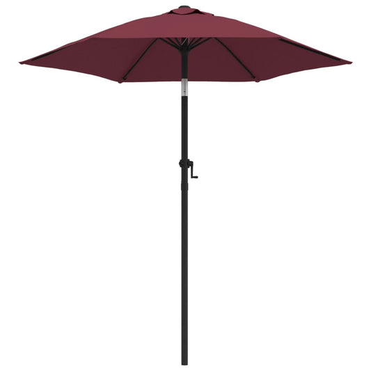 Garden Parasol Burgundy 200x224 cm Aluminium Garden Parasol Burgundy 200x224 cm Aluminium