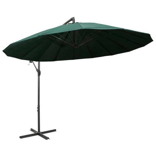 Hanging Garden Parasol Green 3 m Aluminium Pole Hanging Garden Parasol Green 3 m Aluminium Pole