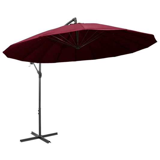 Hanging Garden Parasol Burgundy 3 m Aluminium Pole Hanging Garden Parasol Burgundy 3 m Aluminium Pole