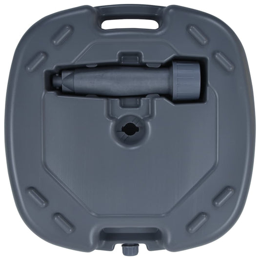 Portable Umbrella Base Grey Sand/Water Filled Portable Umbrella Base Grey Sand/Water Filled