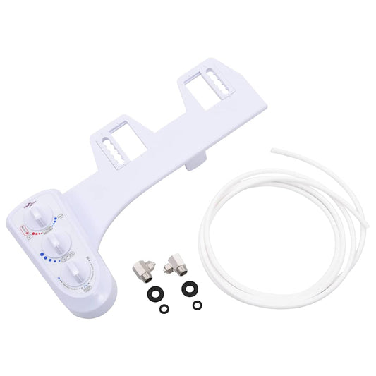 145292 vidaXL Bidet Toilet Seat Attachment Hot Cold Water Dual Nozzles 145292 vidaXL Bidet Toilet Seat Attachment Hot Cold Water Dual Nozzles