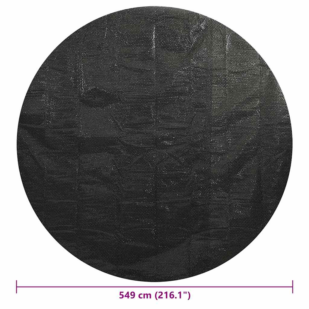 Pool Cover | Black | Polyethylene | Large | Durable | Pool Cover | Round