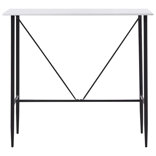 Bar Table White 120x60x110 cm MDF Bar Table White 120x60x110 cm MDF