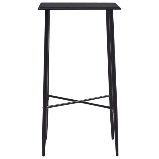 Bar Table Black 60x60x111 cm MDF Bar Table Black 60x60x111 cm MDF