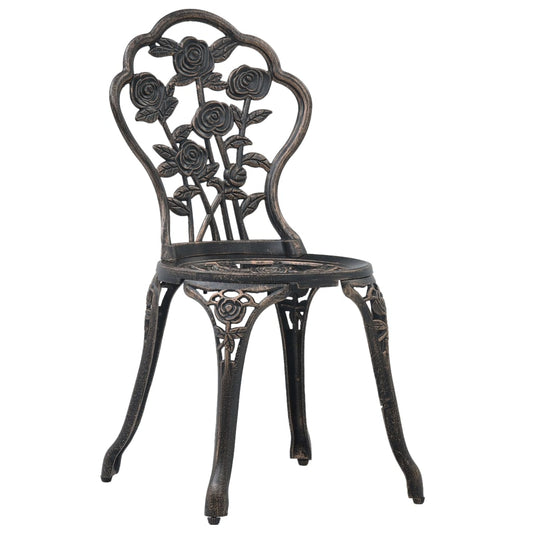 Bistro Chair | Set of 2 | Bronze | Cast aluminium | Regular | Durable Bistro Chair | Set of 2 | Bronze | Cast aluminium | Regular | Durable