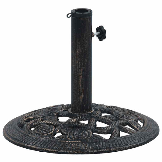 Umbrella Base Black and Bronze 9 kg 40 cm Cast Iron Umbrella Base Black and Bronze 9 kg 40 cm Cast Iron