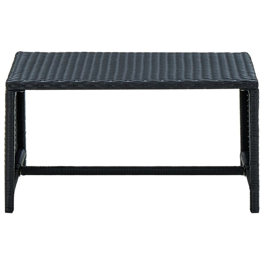 Coffee Table | Black | PE Rattan, powder-coated steel | 70x40x38 cm Coffee Table | Black | PE Rattan, powder-coated steel | 70x40x38 cm
