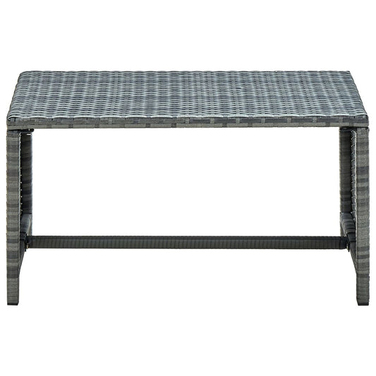 Coffee Table Anthracite 70x40x38 cm Poly Rattan Coffee Table Anthracite 70x40x38 cm Poly Rattan