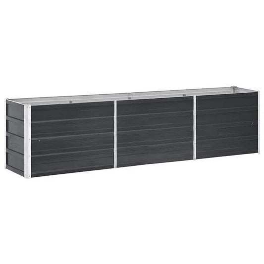 Garden Raised Bed Galvanised Steel 240x40x45 cm Anthracite Garden Raised Bed Galvanised Steel 240x40x45 cm Anthracite