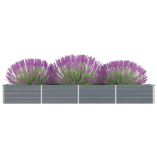 47052 vidaXL Garden Raised Bed Galvanised Steel 320x40x45 cm Grey 47052 vidaXL Garden Raised Bed Galvanised Steel 320x40x45 cm Grey