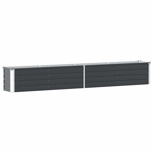Garden Raised Bed Galvanised Steel 320x40x45 cm Anthracite Garden Raised Bed Galvanised Steel 320x40x45 cm Anthracite