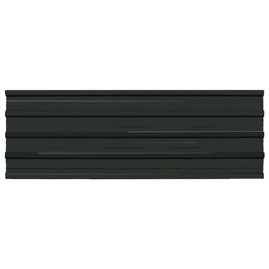 Roof Panel 12 pcs Anthracite 129 x 45 cm Galvanised steel Roof Panel 12 pcs Anthracite 129 x 45 cm Galvanised steel