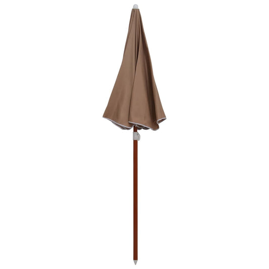 Garden Parasol with Steel Pole 180 cm Taupe Garden Parasol with Steel Pole 180 cm Taupe