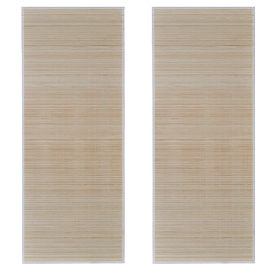 Rectangular Natural Bamboo Rugs 2 pcs 120x180 cm Rectangular Natural Bamboo Rugs 2 pcs 120x180 cm
