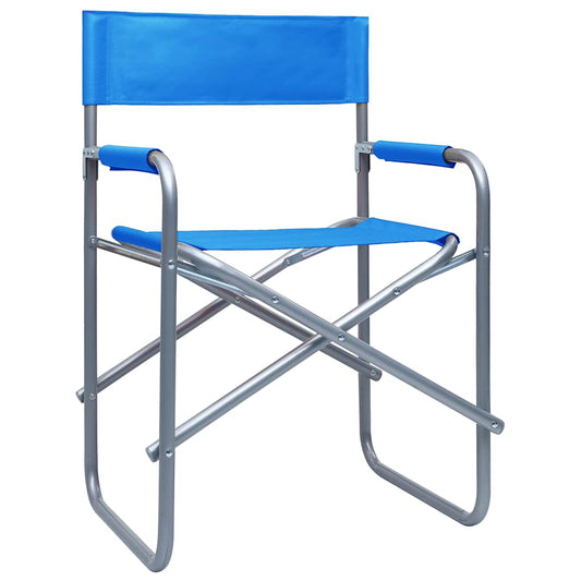 Director's Chairs 2 pcs Steel Blue Director's Chairs 2 pcs Steel Blue