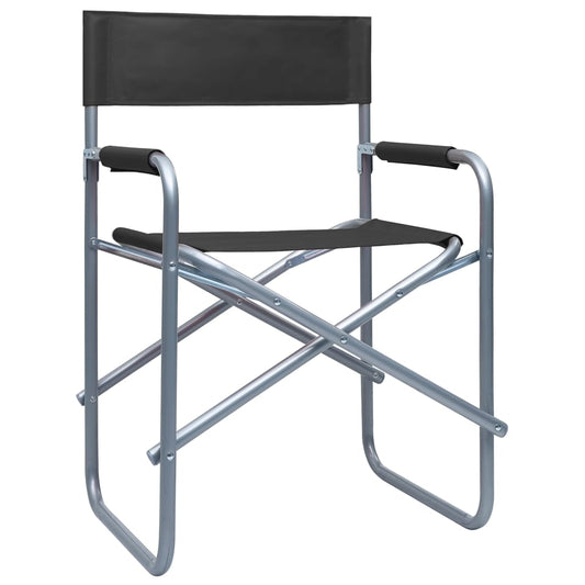Director's Chair | Set of 2 | Black | Steel, Polyester | Standard Director's Chair | Set of 2 | Black | Steel, Polyester | Standard