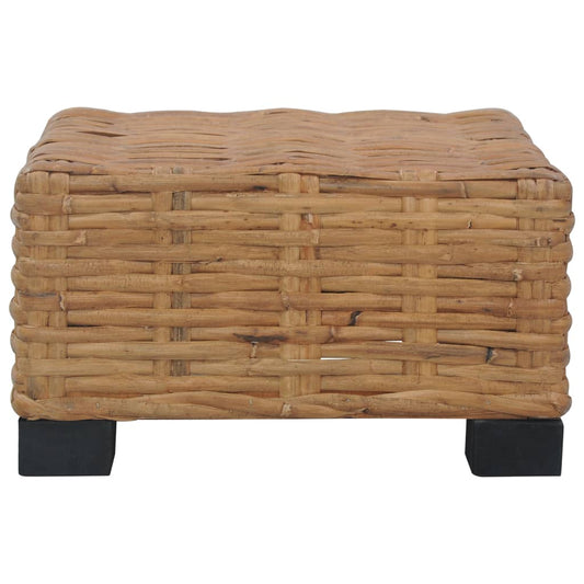 Coffee Table | Natural Rattan Brown and Black Coffee Table | Natural Rattan Brown and Black
