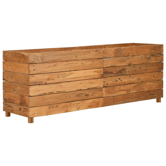 Raised Bed | Mixed wood tones | Recycled teak wood, Steel | Large Raised Bed | Mixed wood tones | Recycled teak wood, Steel | Large