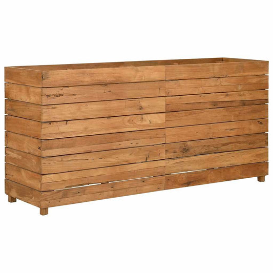 Raised Bed | Natural wood | Recycled teak wood and steel Raised Bed | Natural wood | Recycled teak wood and steel