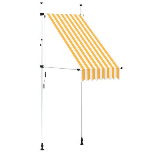 145831 vidaXL Manual Retractable Awning 100 cm Orange and White Stripes 145831 vidaXL Manual Retractable Awning 100 cm Orange and White Stripes