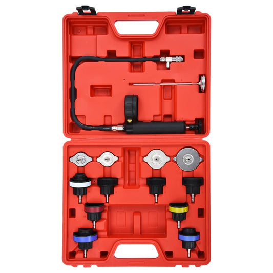 14 Piece Cooling System & Radiator Cap Pressure Tester 14 Piece Cooling System & Radiator Cap Pressure Tester
