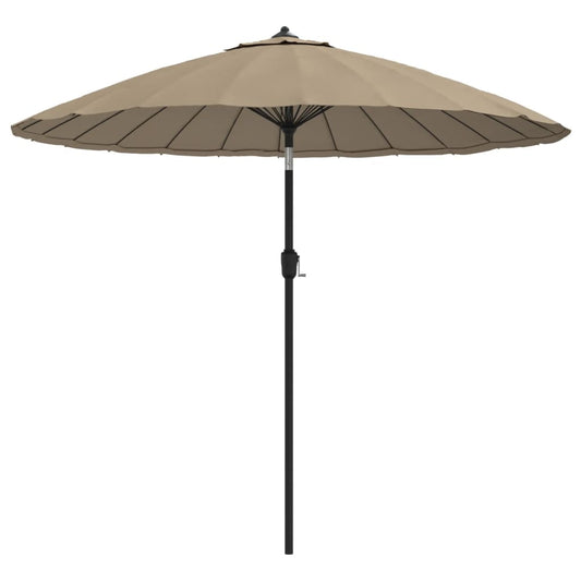 Garden Parasol with Aluminium Pole 270 cm Taupe Garden Parasol with Aluminium Pole 270 cm Taupe