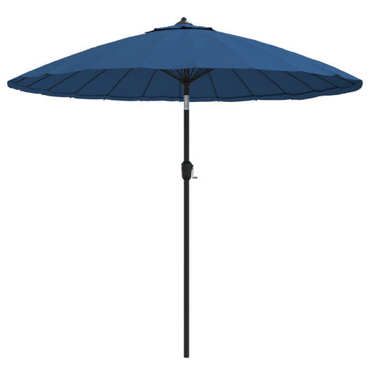 Garden Parasol with Aluminium Pole 270 cm Azure Blue Garden Parasol with Aluminium Pole 270 cm Azure Blue