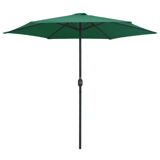 Garden Parasol with Aluminium Pole 270x246 cm Green Garden Parasol with Aluminium Pole 270x246 cm Green