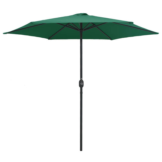 Garden Parasol with Aluminium Pole 270x246 cm Green Garden Parasol with Aluminium Pole 270x246 cm Green