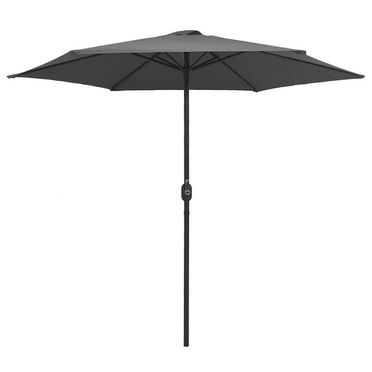Garden Parasol with Aluminium Pole 270x246 cm Anthracite Garden Parasol with Aluminium Pole 270x246 cm Anthracite