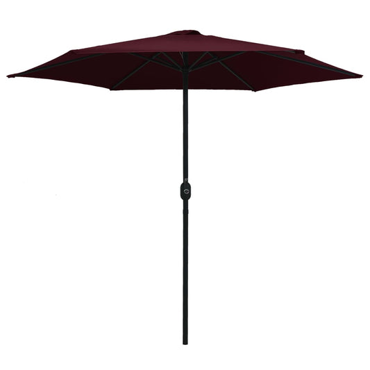 Garden Parasol with Aluminium Pole 270x246 cm Bordeaux Red Garden Parasol with Aluminium Pole 270x246 cm Bordeaux Red